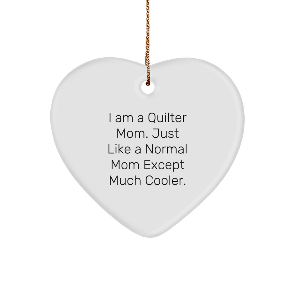 Quilter Keepsake Christmas Ornament for Him Gift - Image 1