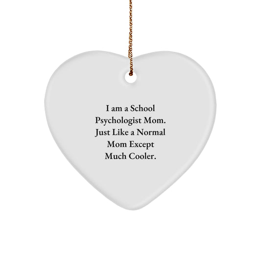 Christmas Ornament School Psychologist Mom Cooler for Coworkers Gift - Image 1