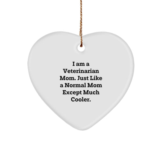 Veterinarian Keepsake Heart Bright Christmas Ornament for Him Gift - Image 1