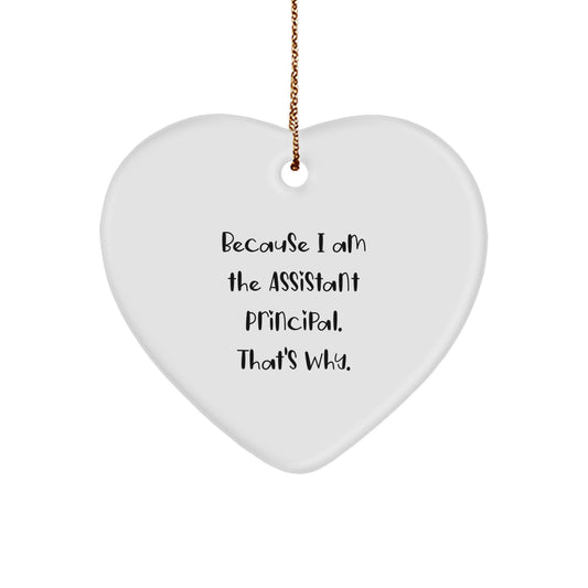 Cheeky Assistant Principal Christmas Ornament Novelty for Friends Gift - Image 1