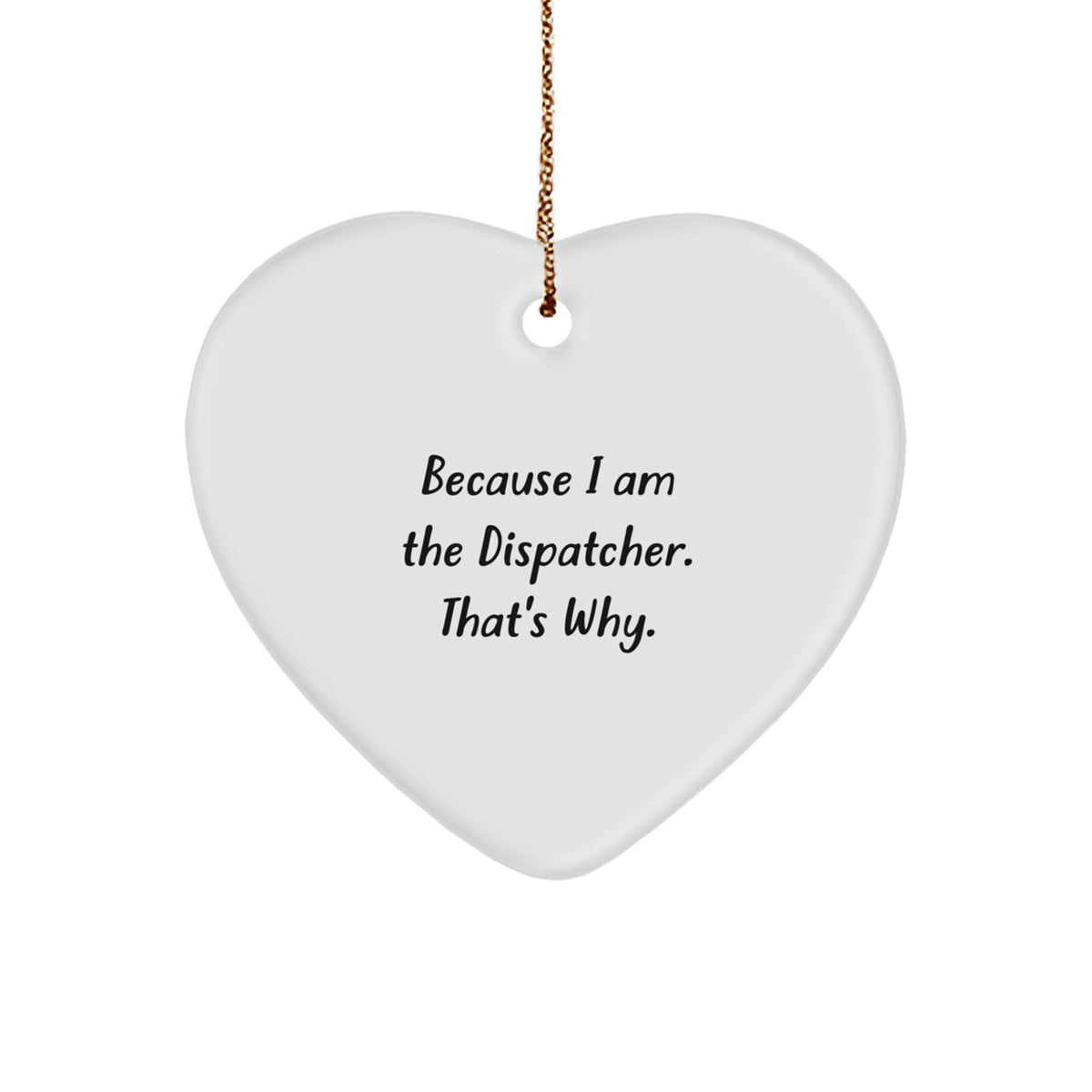Christmas Gift for Her Dispatcher Heart Ornament Present Bright - Image 1
