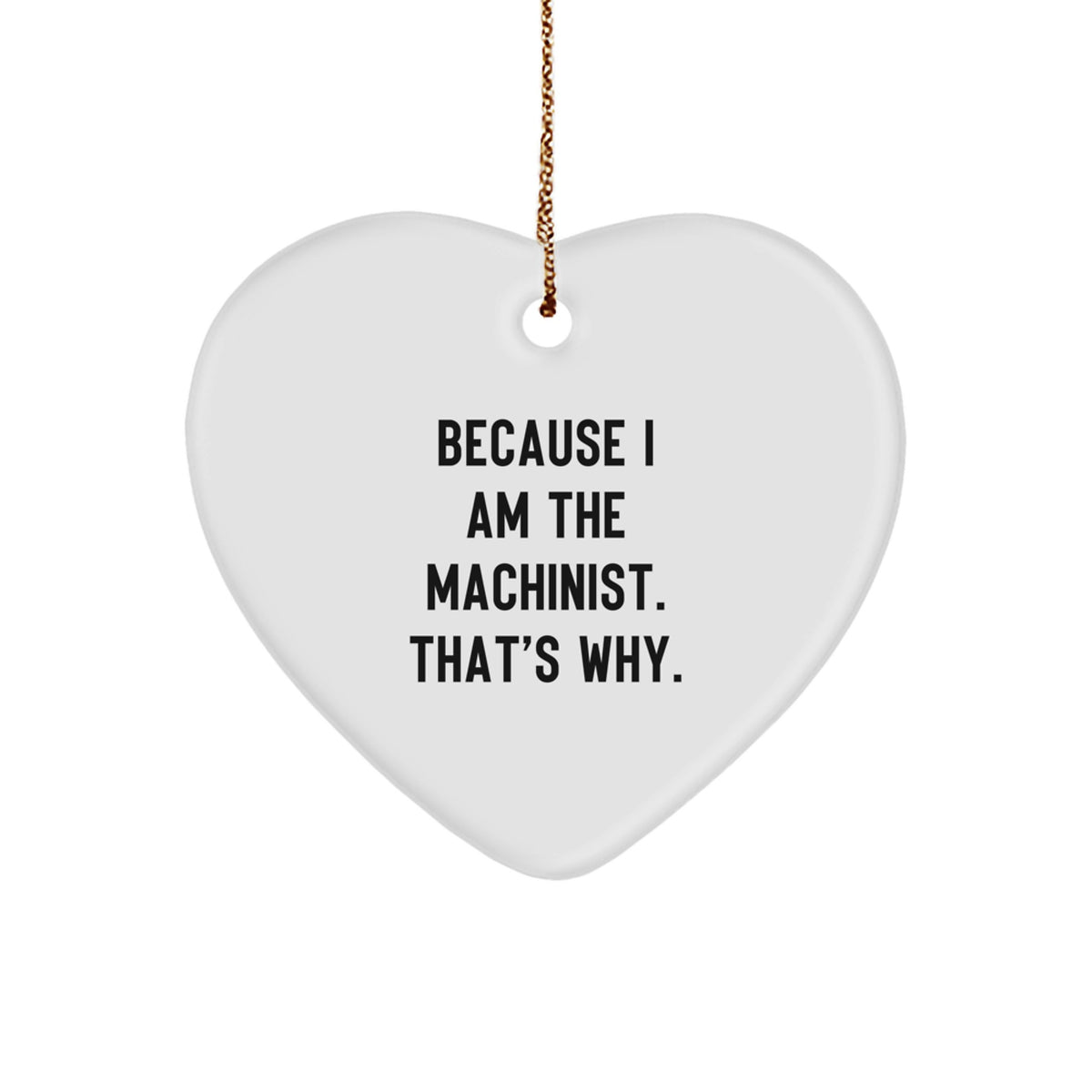 Machinist Christmas Ornament Gift for a Best Friend Companion - Image 1