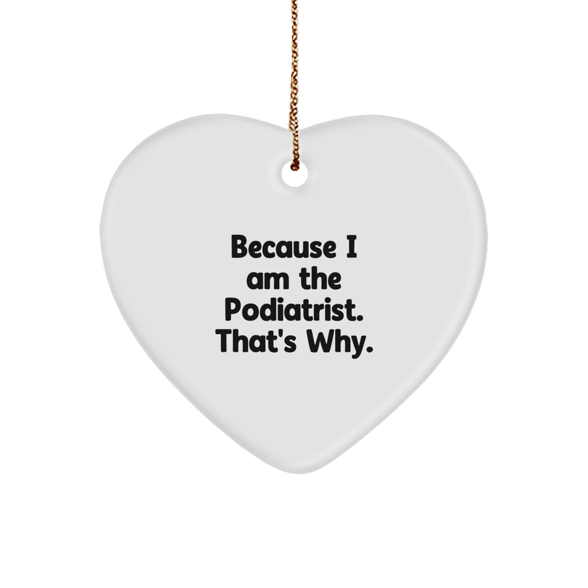 Bold Podiatrist Novelty Christmas Ornament for Friends Gift - Image 1