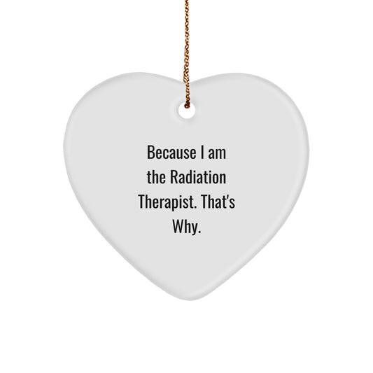 Radiation Therapist Bold Novelty Christmas Ornament for Friends Gift - Image 1