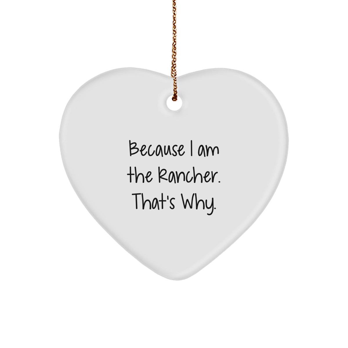 Rancher Heart Ornament Treasure for Family Festive Christmas Gift - Image 1