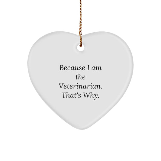 Veterinarian Heart Ornament Christmas Gift for a Best Friend Companion - Image 1