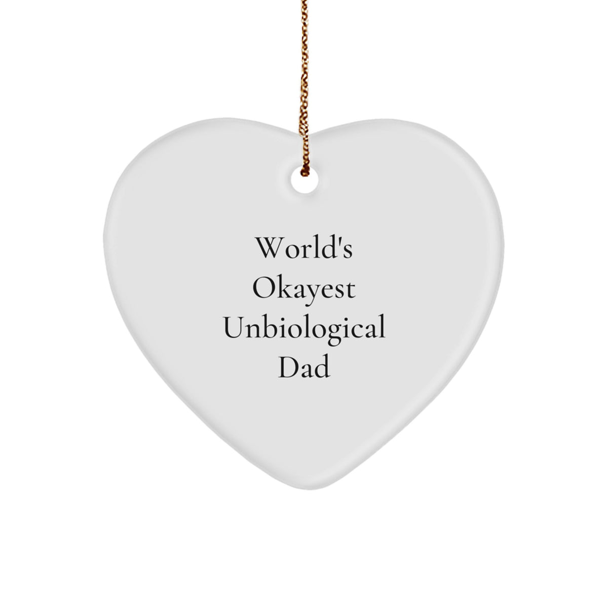 Unbiological Dad Favorite Christmas Ornament Gift for a Sibling - Image 1