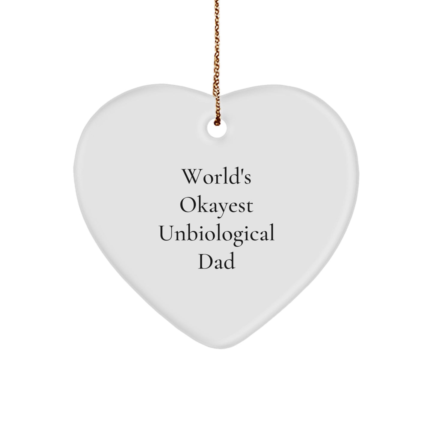 Unbiological Dad Favorite Christmas Ornament Gift for a Sibling - Image 1