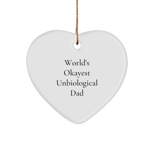 Unbiological Dad Favorite Christmas Ornament Gift for a Sibling - Image 1