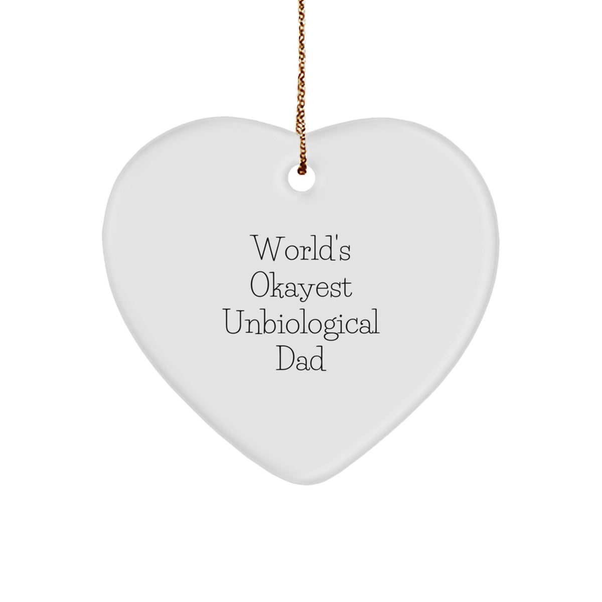 Bright Unbiological Dad Treasure Christmas Ornament for a Son Gift - Image 1