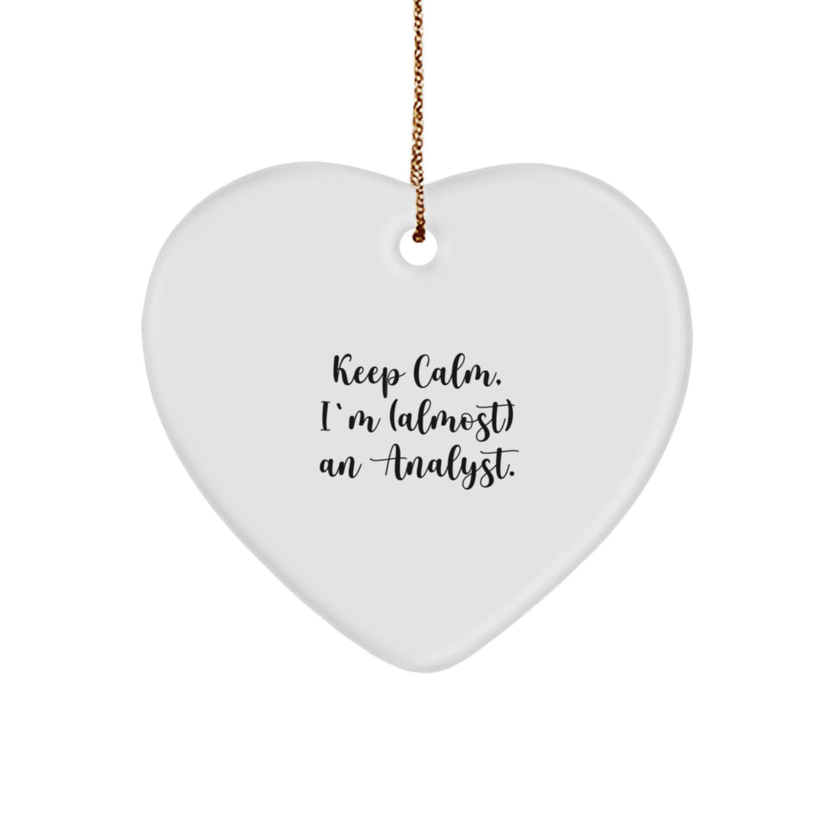 Analyst Keepsake Christmas Ornament for Him Gift - Image 1