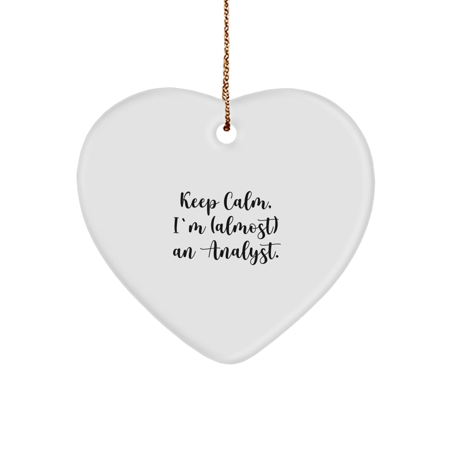 Analyst Keepsake Christmas Ornament for Him Gift - Image 1
