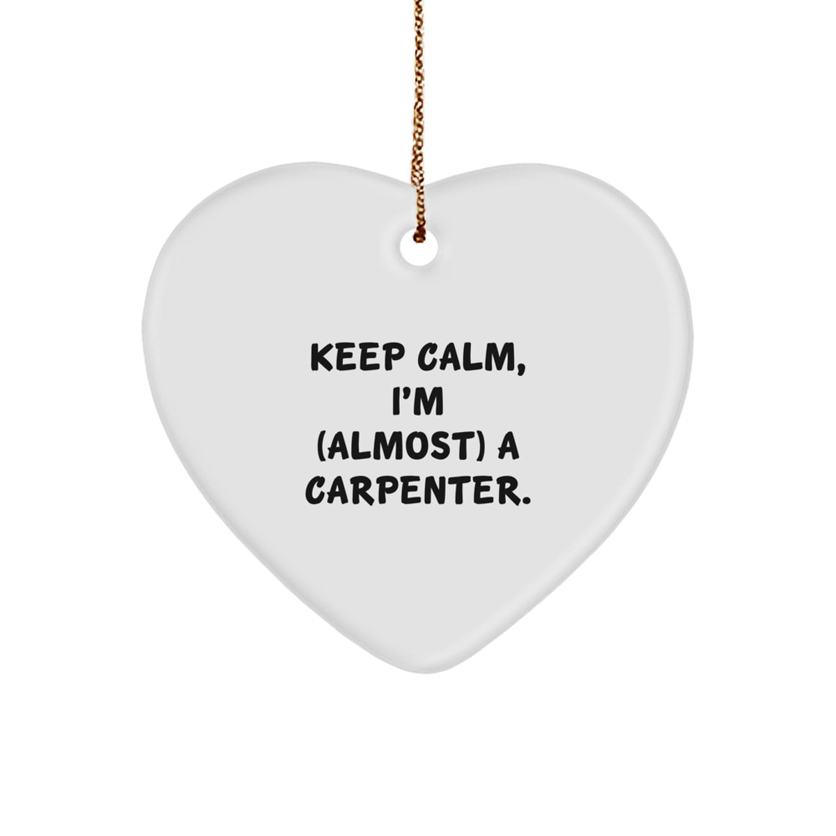 Carpenter Favorite Heart Ornament for Kids Christmas Gift - Image 1