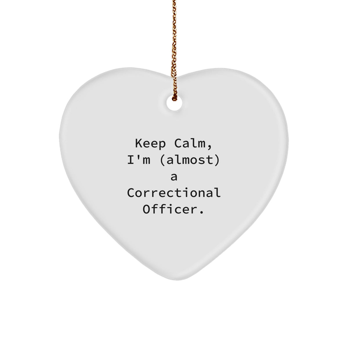 Correctional Officer Essential Christmas Ornament for a Best Friend Gift - Image 1