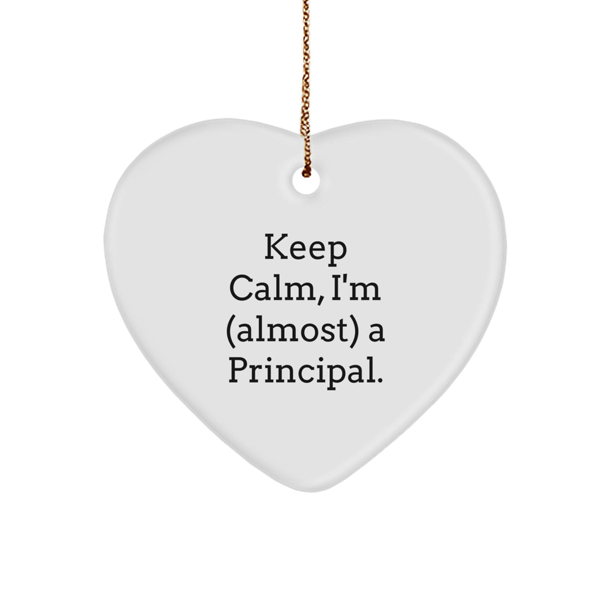 Principal Heart Ornament Idea for Coworkers Christmas Gift - Image 1