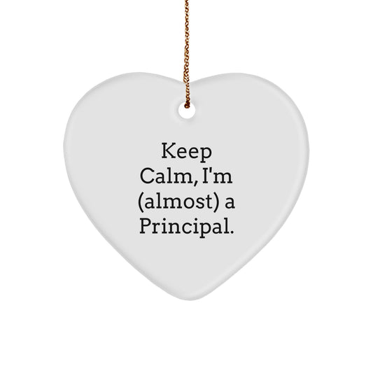 Principal Heart Ornament Idea for Coworkers Christmas Gift - Image 1