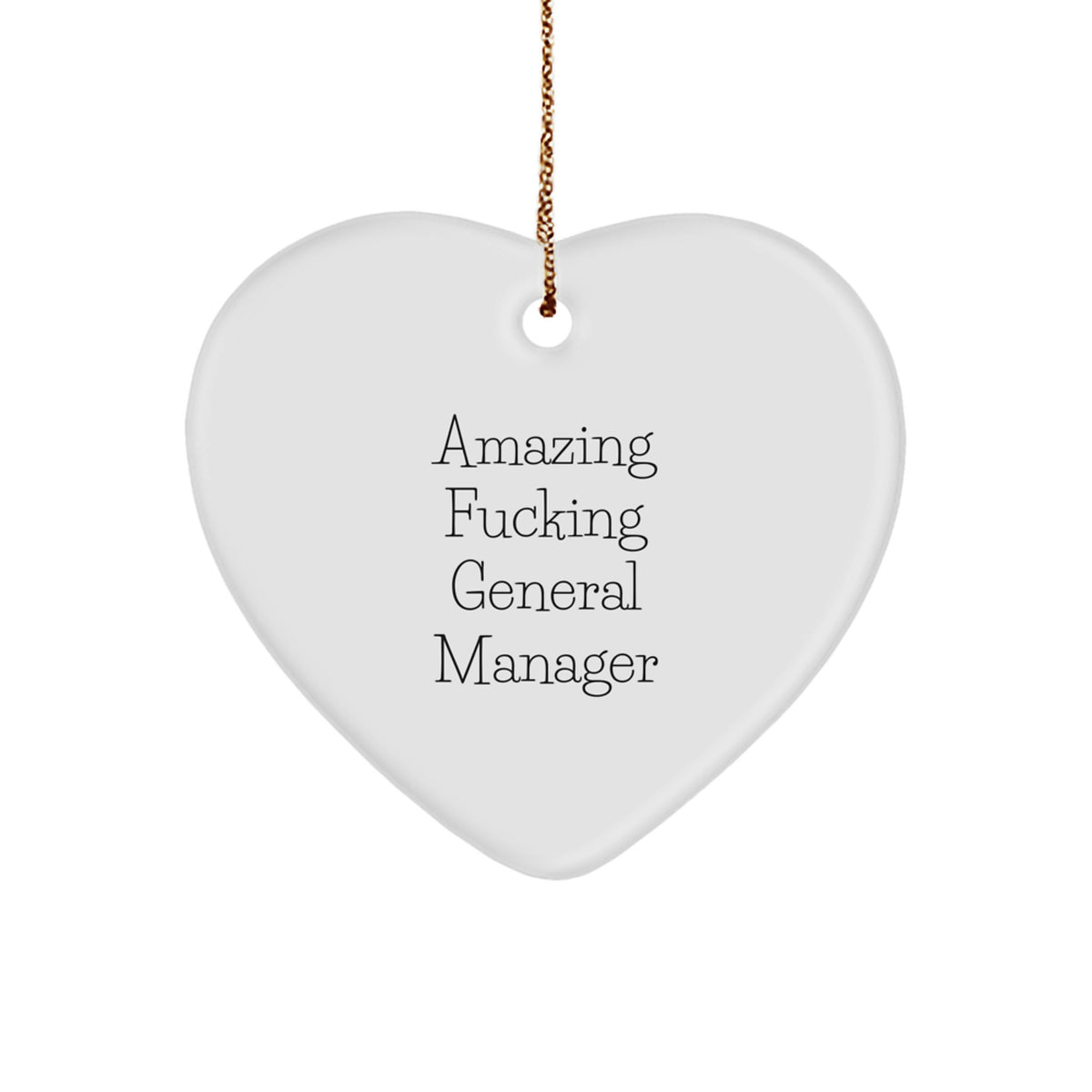 Favorite Christmas Ornament Gift for Kids - Amazing Fucking General - Image 1