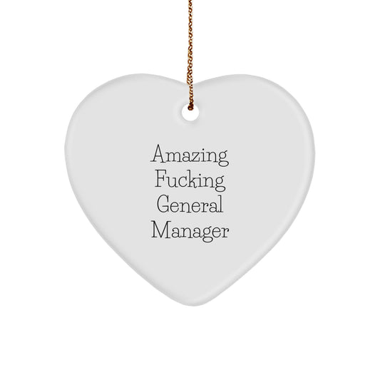 Favorite Christmas Ornament Gift for Kids - Amazing Fucking General - Image 1