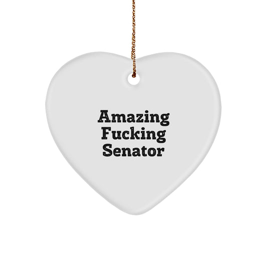 Bold Amazing Senator Christmas Ornament Gift for Her Keepsake - Image 1