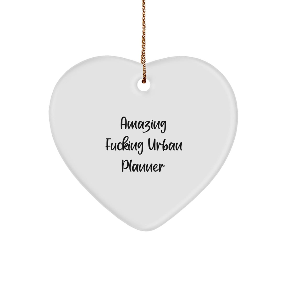 Favorite Urban Planner Heart Ornament for Kids Christmas Gift - Image 1