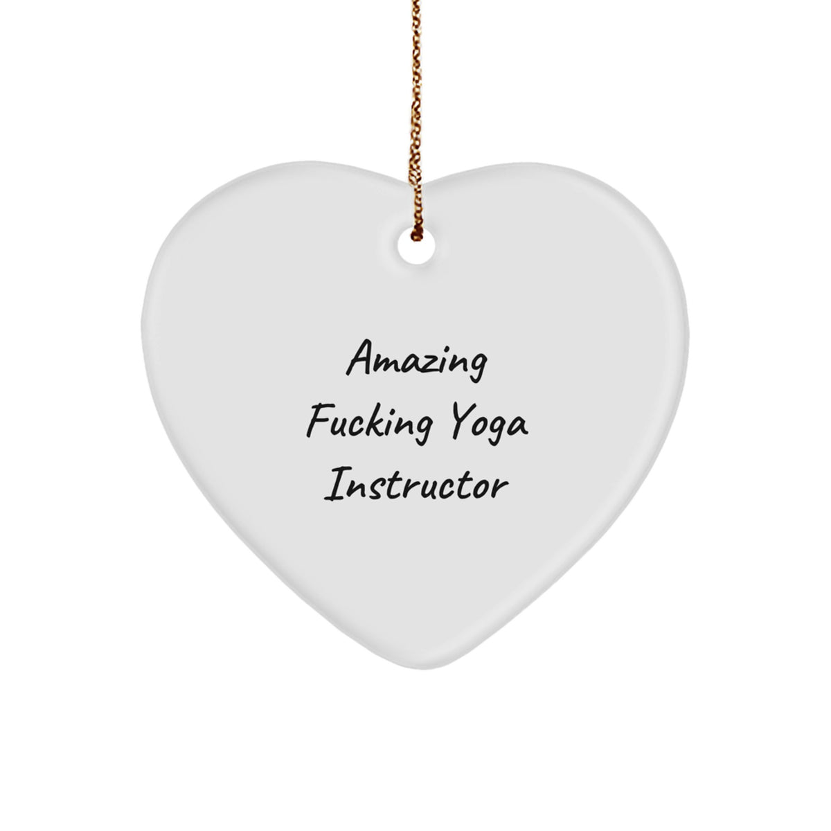 Bold Xmas Christmas Ornament for Friends–Amazing Yoga Instructor Gift - Image 1