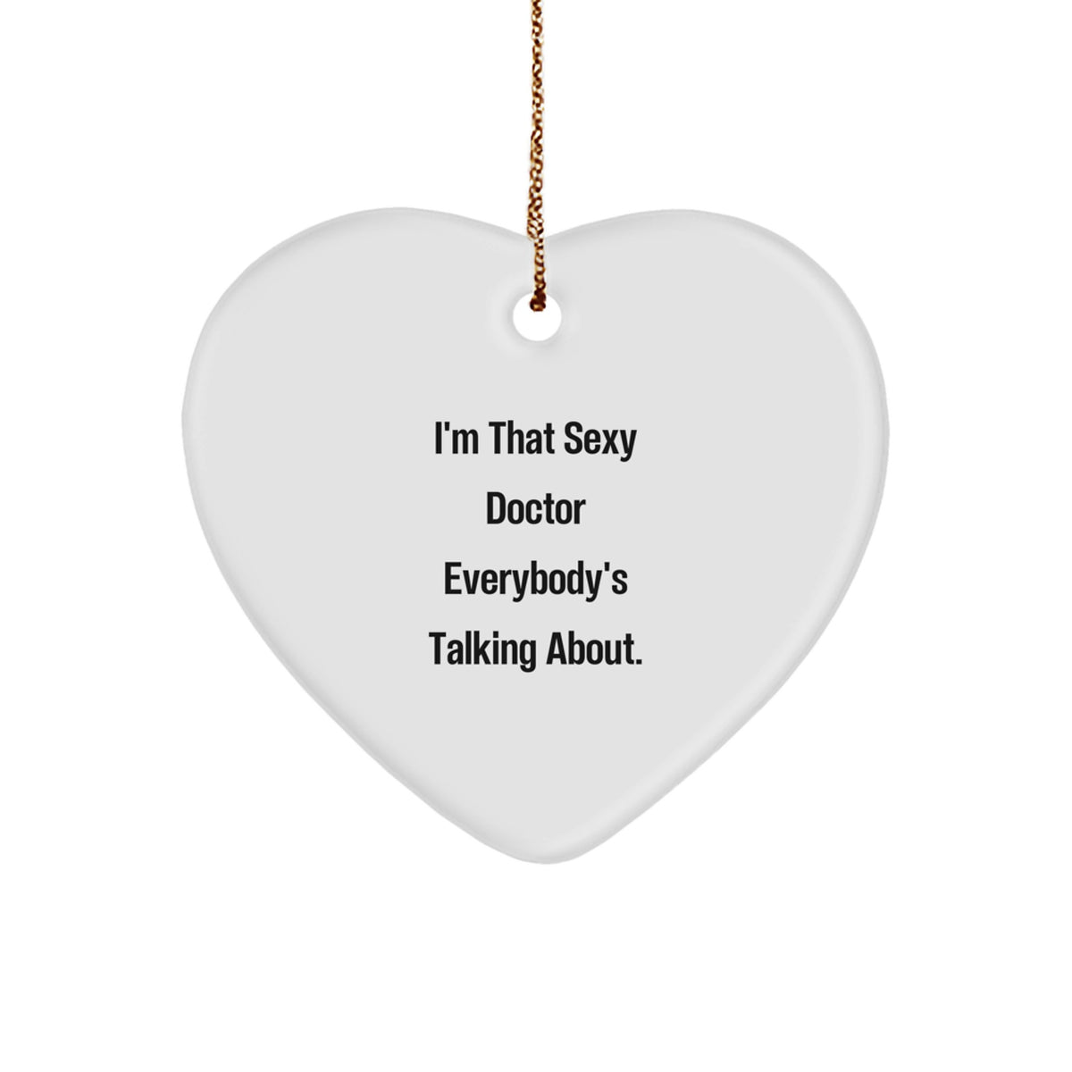 Doctor Heart Ornament Christmas Gift Idea for Coworkers - Image 1