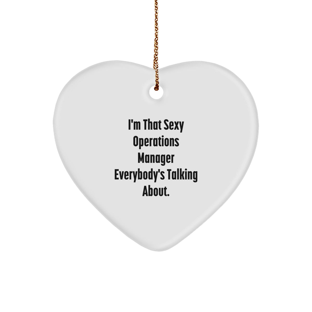 Operations Manager Heart Ornament for Coworkers Idea Christmas Gift - Image 1