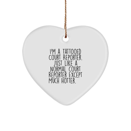Christmas Gift A Playful Heart Ornament for Teens - Tattooed Court - Image 1