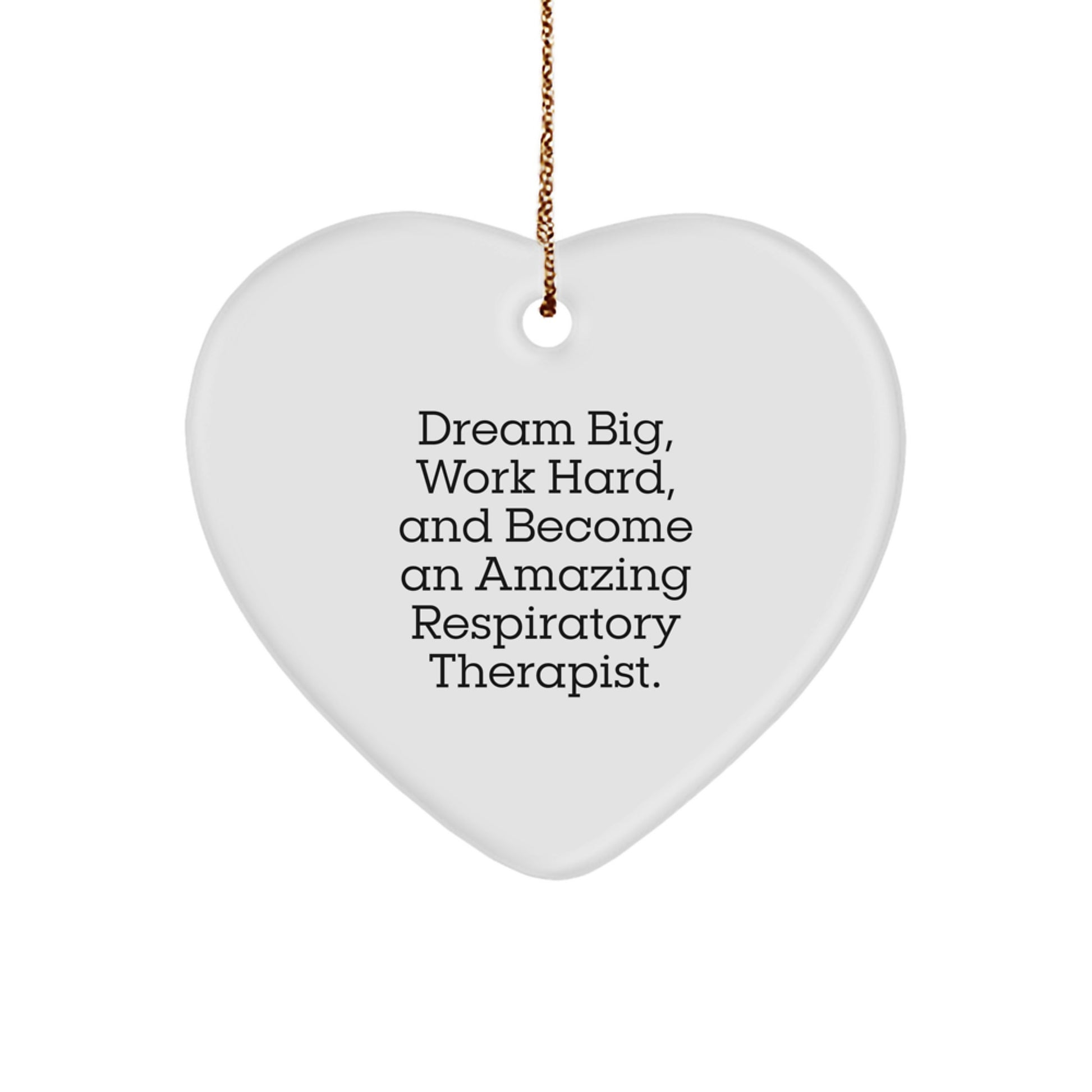 Respiratory Therapist Gifts - Inspirational Heart Ornament, Funny Quote, Christmas Unique Gifts from Friends, Family, Coworkers to Respiratory Therapist, Men, Women - Image 1