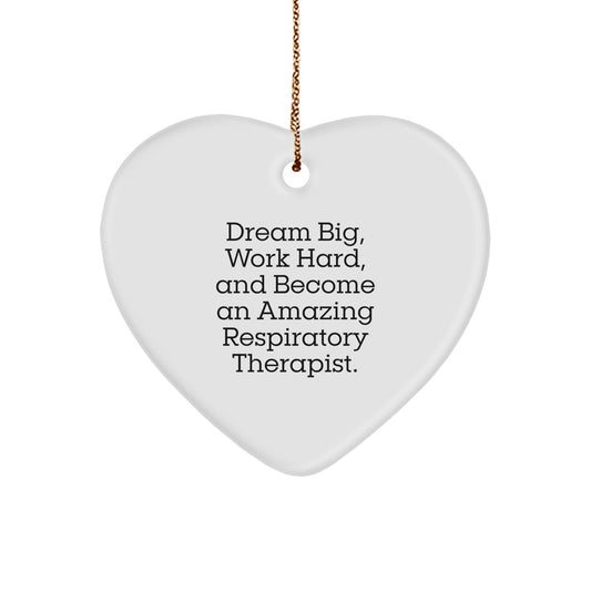 Respiratory Therapist Gifts - Inspirational Heart Ornament, Funny Quote, Christmas Unique Gifts from Friends, Family, Coworkers to Respiratory Therapist, Men, Women - Image 1