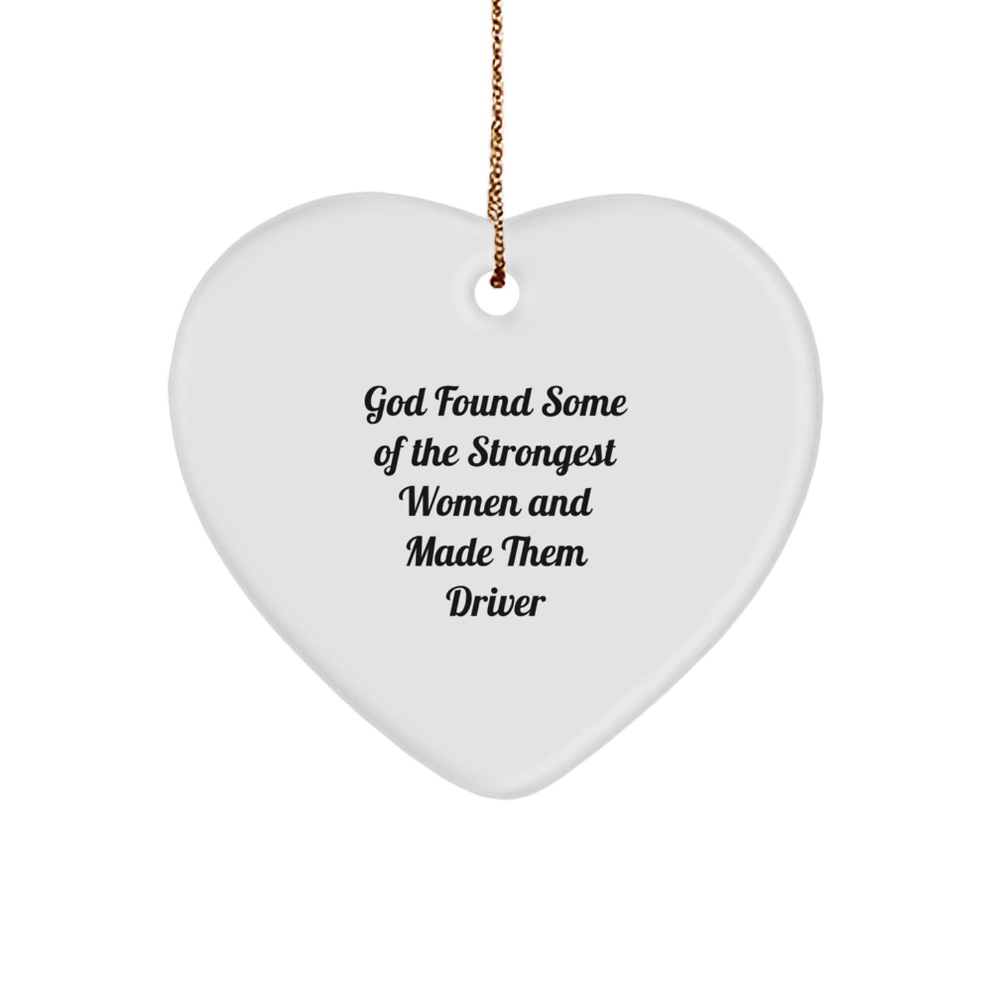 Funny Driver Heart Ornament Gifts from Family for Driver Friends during Christmas Unique Gifts - Image 1