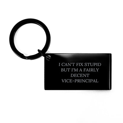 Funny Vice-principal Gifts for Men Friends Coworkers, Inspirational Keychain Quote, Valentine's Unique Gifts from Family - Image 1