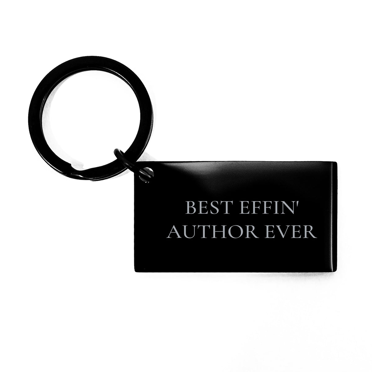 Funny Author Keychain Gifts from Men for Best Effin' Author Ever Keychain on Father's Day Unique Gifts - Image 1