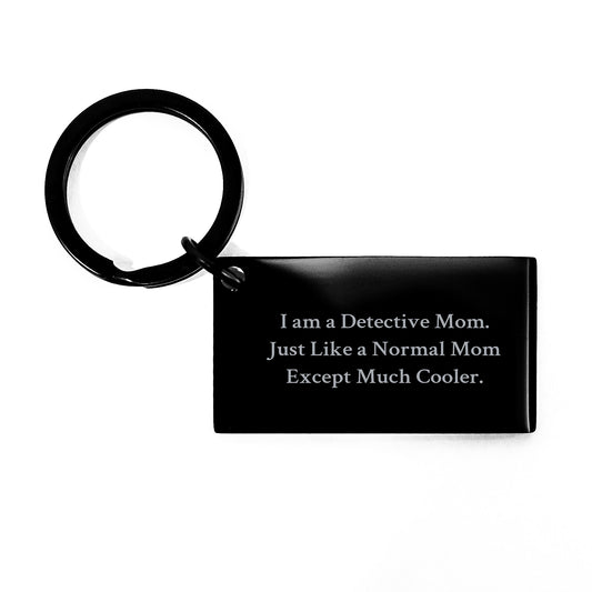Funny Detective Mom Gifts for Detective Keychain Enthusiasts - Gifts from Mom, Graduation Unique Gifts for Detective Friends - Image 1