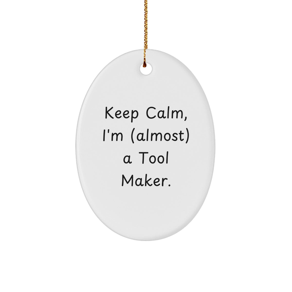 Tool Maker Oval Ornament Collectible Christmas Gift for Neighbors Keep - Image 1
