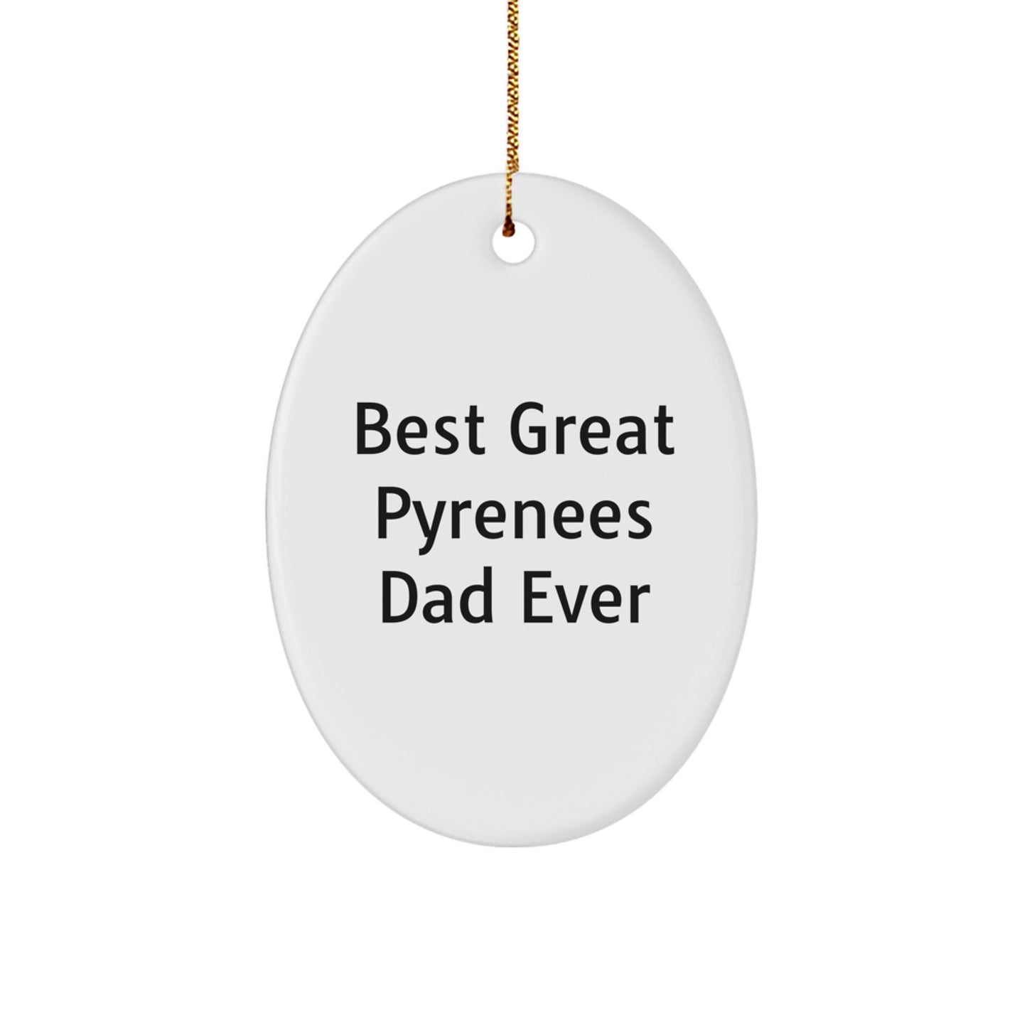 Favorite Great Pyrenees Dad Christmas Ornament for Kids Gift - Image 1
