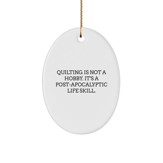 Quilting Keepsake Holiday Seasonal Christmas Ornament for Him Gift - Image 1