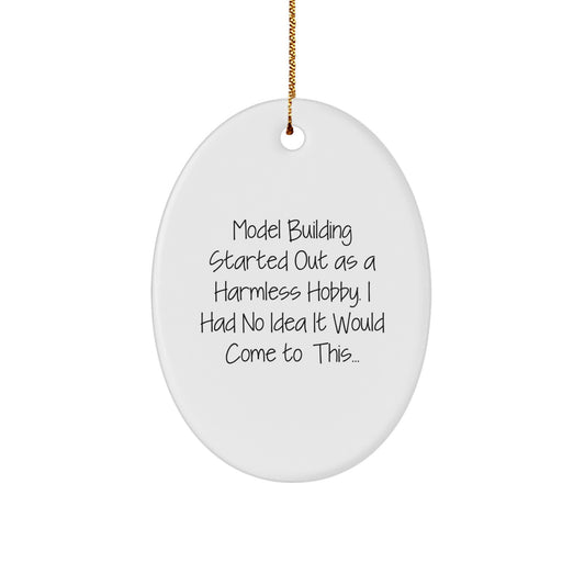 Funny Model Building Oval Ornament Gifts from Family to Friends for Christmas Unique Decorations - Image 1
