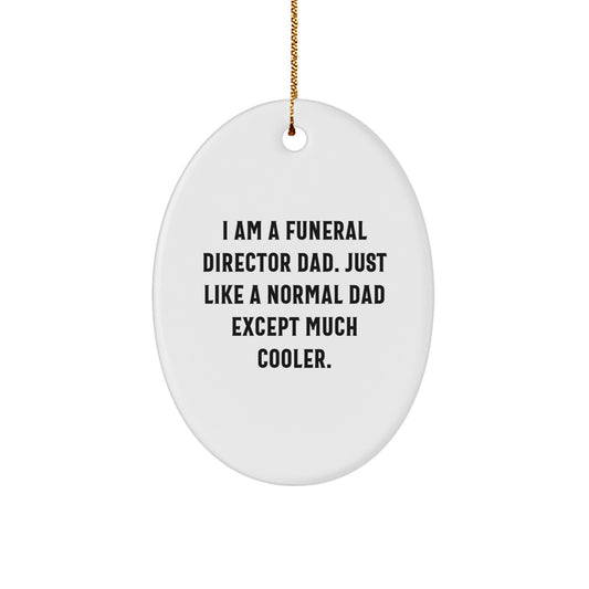 Funeral Director Dad Christmas Ornament Keepsake Gift for Him - Image 1