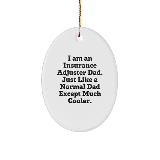 Insurance Adjuster Dad Keepsake Christmas Ornament Gift for Him - Image 1