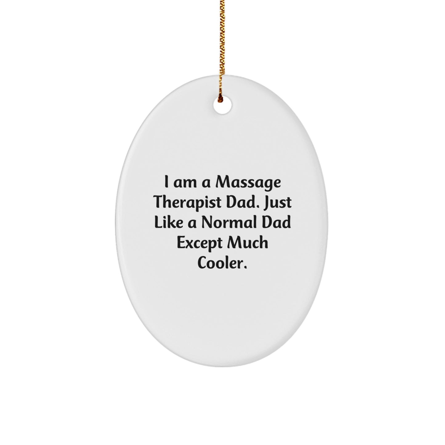 Massage Therapist Keepsake Christmas Ornament for Him Gift - Image 1