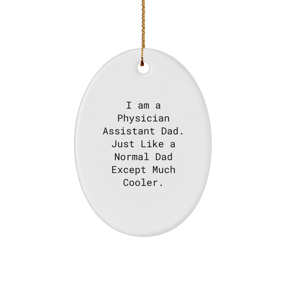 Physician Assistant Keepsake Christmas Ornament for Him Holiday Gift - Image 1