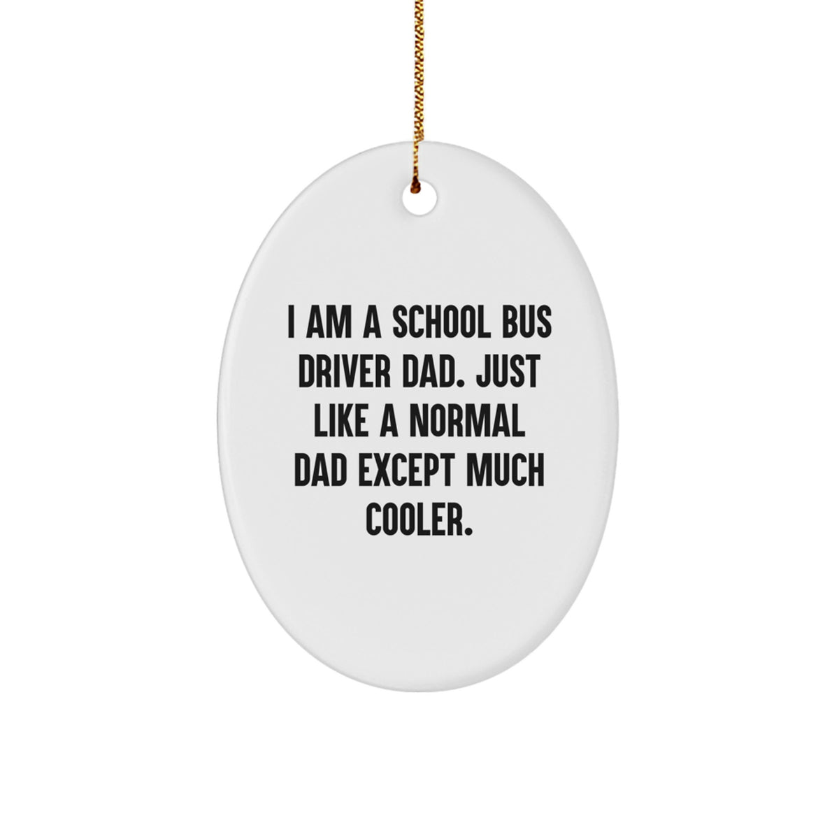 School Bus Driver Keepsake Christmas Ornament for Him Gift - Image 1