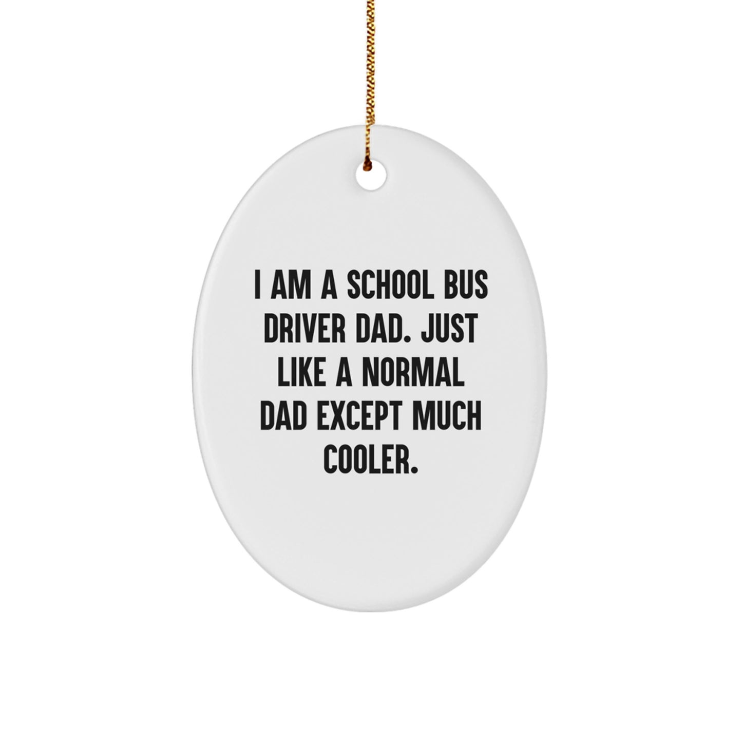 School Bus Driver Keepsake Christmas Ornament for Him Gift - Image 1