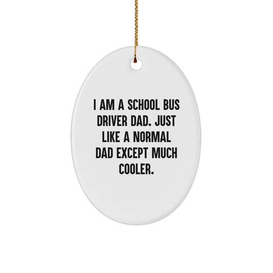 School Bus Driver Keepsake Christmas Ornament for Him Gift - Image 1