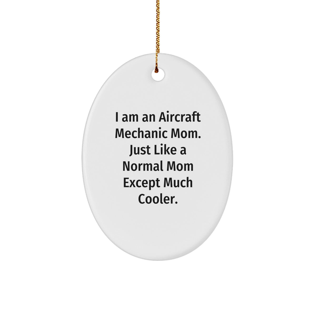 Aircraft Mechanic Keepsake Christmas Ornament for Him Gift - Image 1