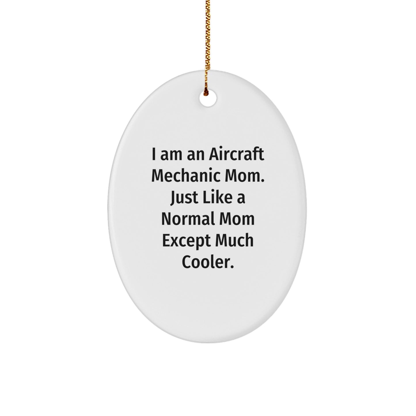 Aircraft Mechanic Keepsake Christmas Ornament for Him Gift - Image 1