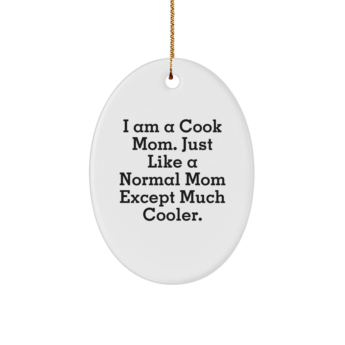 Cook Mom Keepsake Christmas Tree Ornament for Him Holiday Gift - Image 1