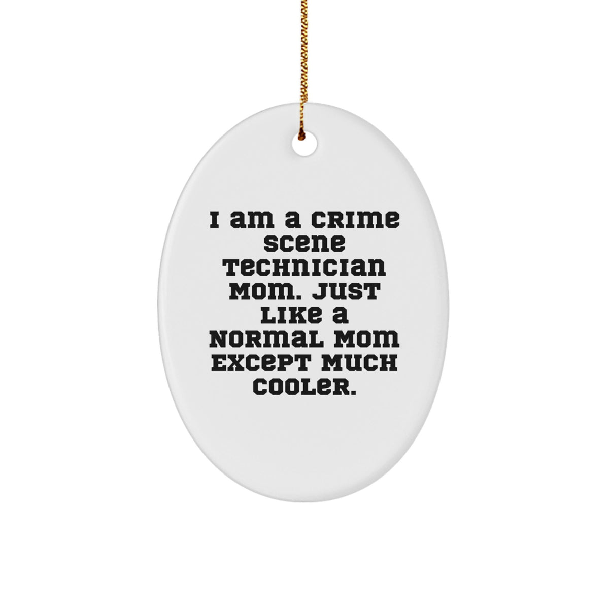Crime Scene Technician Hero Keepsake Christmas Ornament for Him Gift - Image 1