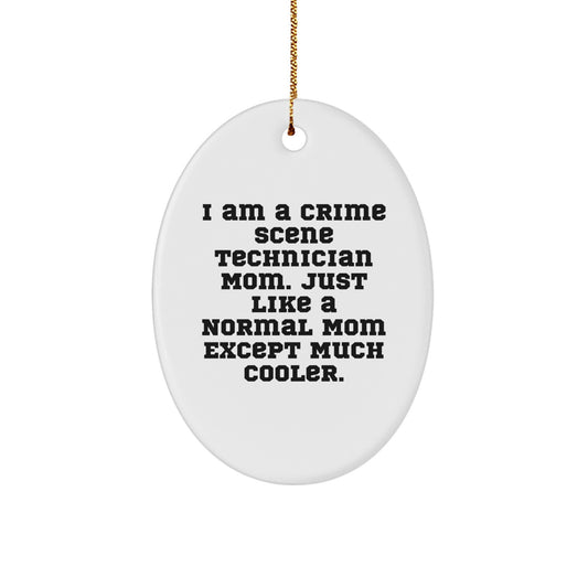 Crime Scene Technician Hero Keepsake Christmas Ornament for Him Gift - Image 1